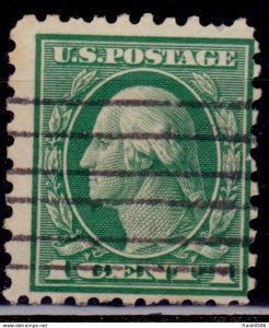 United States, USA, 1912, Washington, 1c, Sc#405, used