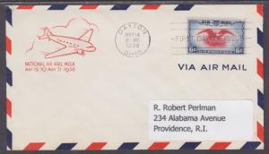 US Planty C23-22 FDC. 1938 6c Air Post w/ Dayton, Ohio First-Day Cancel