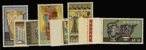 Greece #708-715 Cat$41, 1961 Minoan Art, complete set, never hinged