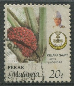 STAMP STATION PERTH Perak #165 Sultan Idris Shah Flowers Used 1986