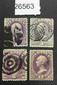 US STAMPS #O25.O27-O28.030 USED $225   LOT #26563