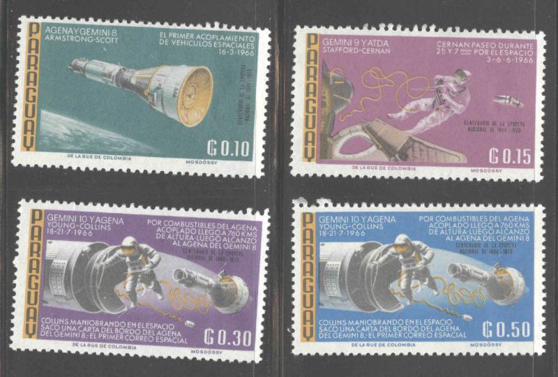 Paraguay Scott 978-979, 982-982 MH* Space stamps