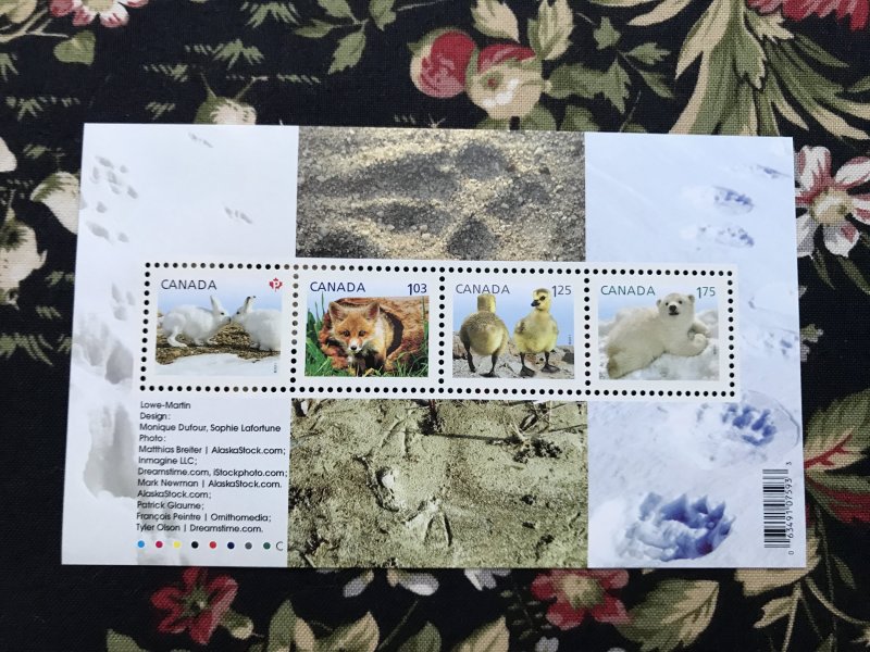 Canada 2011 Souvenir Sheet #2424 Baby Wildlife Definitives MNH