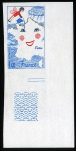 France, 1950-Present #1730 (YT 2125) Cat€20.75, 1981 Smiling Map of France,...