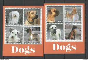 2013 Uganda Fauna Domestic Animals Pets Dogs 2Kb ** Pm119