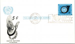 United Nations, New York, Worldwide First Day Cover, Government Postal Card