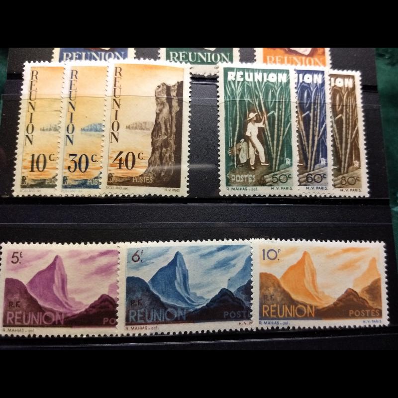 French Reunion, #249-267, MH, Full Set of (19). CV $30.00