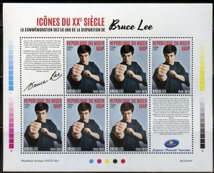 NIGER 2023 50th MEMORIAL ANNIVERSARY OF BRUCE LEE  SHEET  MINT NH