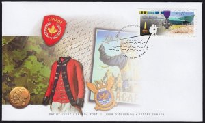 CANADIAN WAR MUSEUM = Military, Uniform = Official FDC Canada 2005 #2108