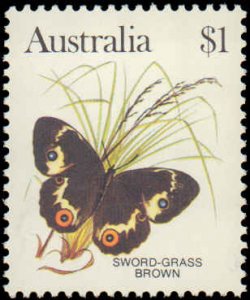 Australia #872-875, 876-880 without 875A, Incomplete Set(9), 1983, Butterflie...