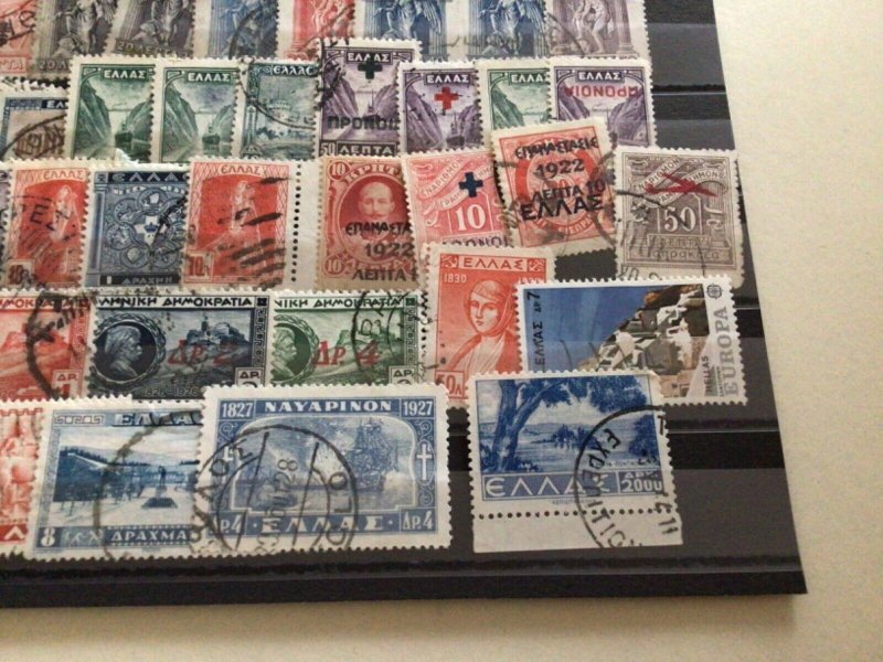 Greece mixed used stamps A10491