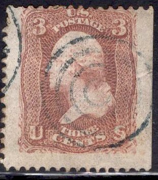 US Stamp Scott #88 E Grill Used SCV $27.50, JUMBO