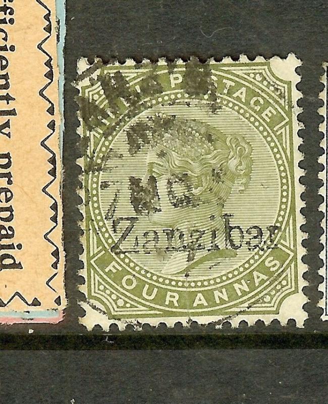 ZANZIBAR (P1210B) QV ON INDIA  SG12H    VFU