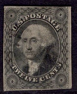 US Stamp #17 12c Washington USED SCV $250