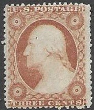 US 26  1861 3 cents  fine  unused