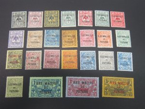 French wallis futuna 1920 Sc 1-4,6-11,13-25,27-8 MH