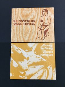 1980 Venda 2 Different FDC folders: Wood Carving and Bananas Sc# 24-7 and 32-5