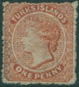 Turks Islands 1867 SG55 1d brown QV MNG