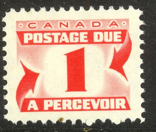 CANADA 1969-78 1c Perf. 12 Postage Due Sc J28 MNH