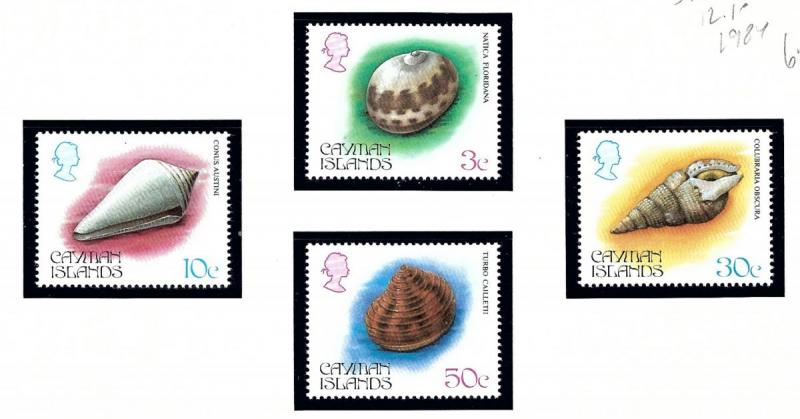 Cayman Is 518-21 MNH 1984 Seashells