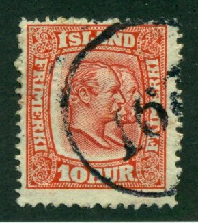 Iceland 1915 #104 U SCV(2018)=$1.25