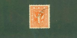 INDORE-INDIAN STATE 34 USED BIN $0.75