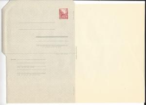 EAST GERMANY DDR 1957 20pf Red Letter Sheet Michel No. F1 UNFOLDED Unused