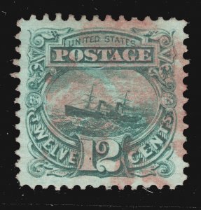 MOMEN: US STAMPS #117 USED PSE CERT LOT #80308