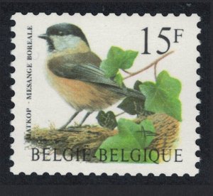 Belgium Willow Tit Bird 'Mesange boreale' 15f Coil stamp 1997 MNH SC#1676