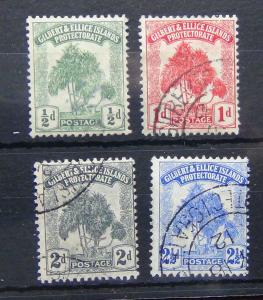 Gilbert & Ellice 1911 set complete to 2.5d Fine Used SG8/11 Cat £55