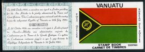 VANUATU 280-284 X 4 MH COMPLETE BOOKLET BIN $10.00 FLAG