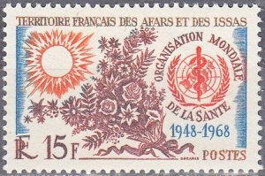 afars and issas  scott no 317 mh