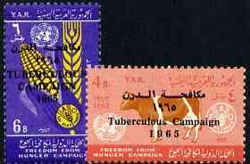 Yemen - Republic 1966 Anti TB perf set of 2 unmounted min...