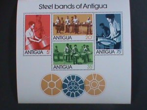 ANTIGUA -STREET BANDS-STEEL DRUMS S/S -MNH -VF WE SHIP TO WORLD WIDE.