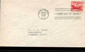 USA SC# C33 FDC DC-4 Skymaster 