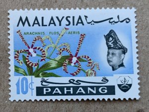 Pahang 1965 10c Orchid, MNH. Scott 87, CV $0.30. SG 91
