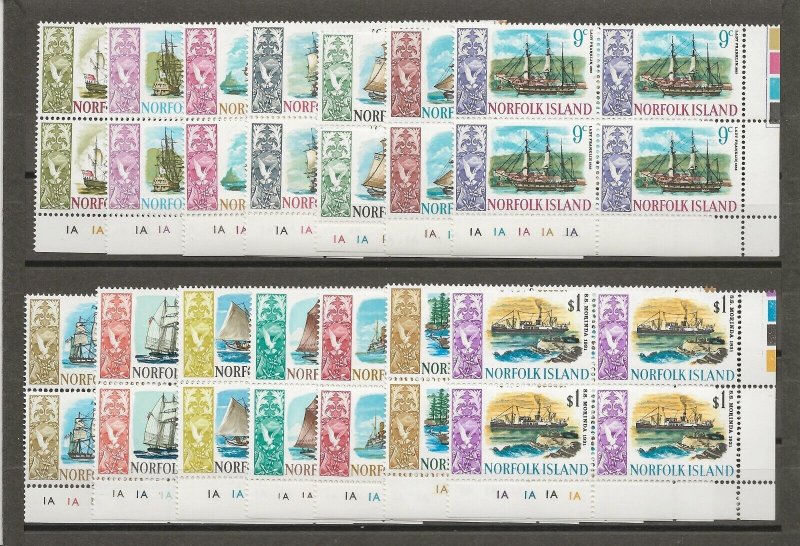 NORFOLK ISLAND 1967/68 SG 77/90 MNH Cat £42