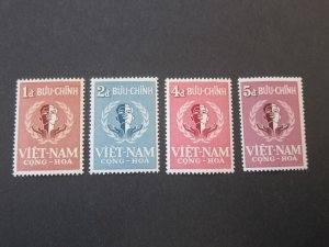 Vietnam 1958 Sc 88-91 set MH