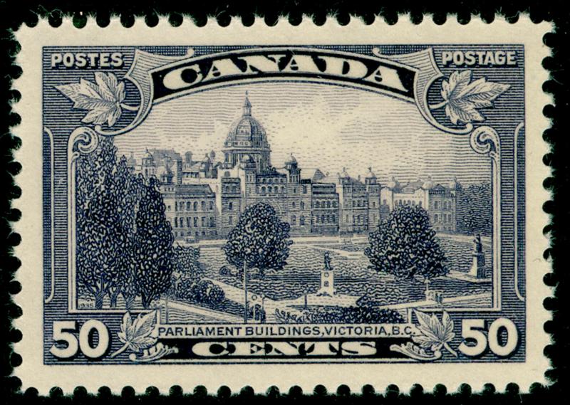 CANADA SG350a, 50c Dp Violet MAJOR RE-ENTRY,UNMOUNTED MINT.Cat £140.