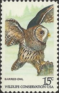 # 1762 MINT NEVER HINGED BARRED OWL