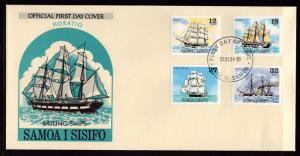 Samoa 543-546 Sailing Ships U/A FDC