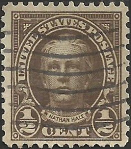 # 653 Used Olive Brown Nathan Hale