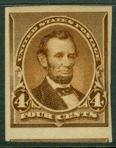 EDW1949SELL : USA 1883 Scott #222P5 Very Fine, Mint OG Slight gum bend. Cat $210