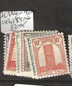 MOROCCO SC 186-190, 192, 194     MOG       P0130B  H