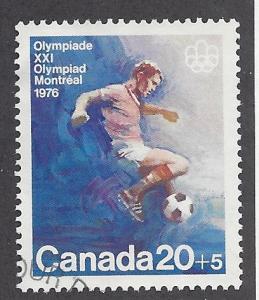 Semi-postal B12 Used Montreal Olympics 20+5 Soccer