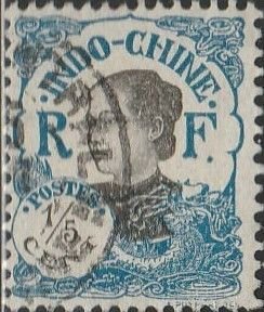 Inso-china, #95 Used, From 1922-23