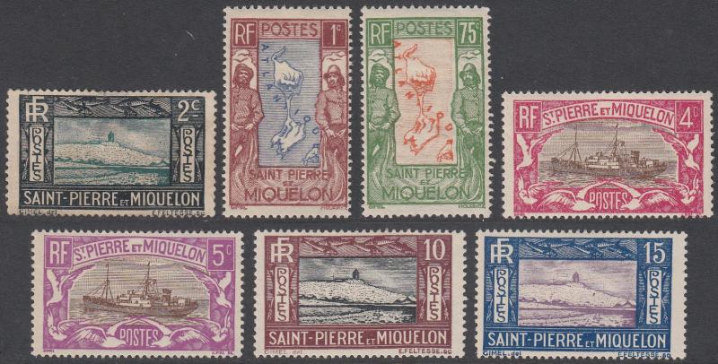 St. Pierre & Miquelon 136//149 MH CV $6.50