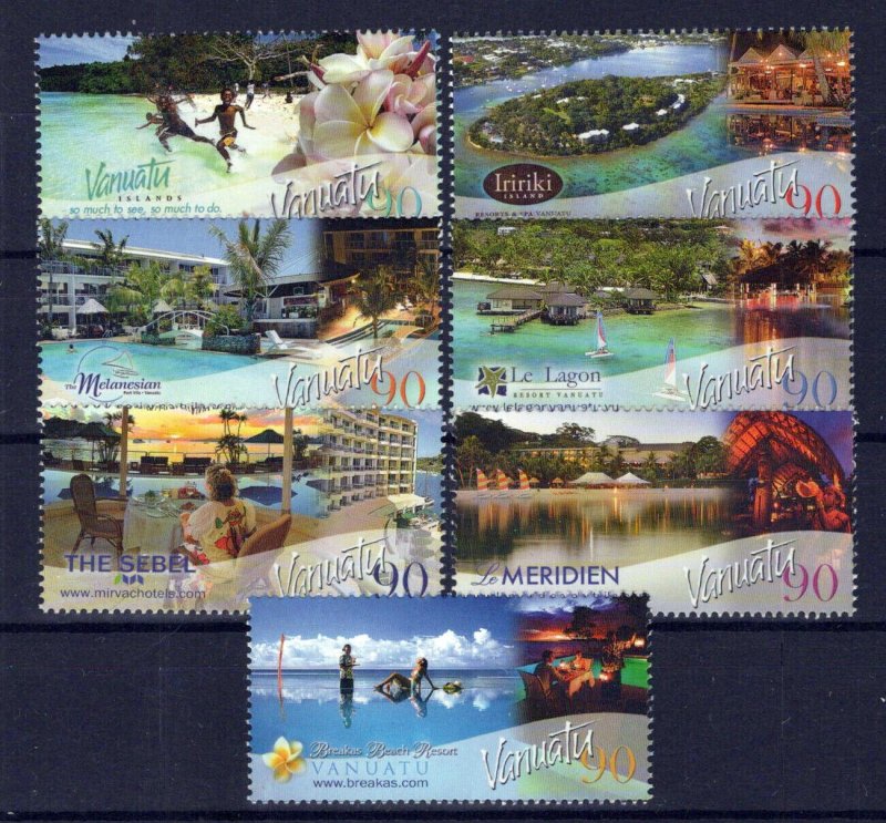 Vanuatu 949-955 MNH Tourism Resorts ZAYIX 0624S0199