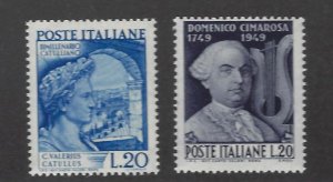 Italy  SC#529-530 MNH F-VF SCV$19.50.....Nice Opportunity!