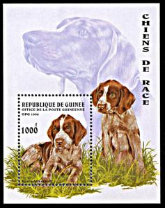 Guinea 1346, MNH, German Pointer Dog Breed souvenir sheet